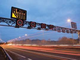 Once all the works are finished the new smart motorway will be switched on.