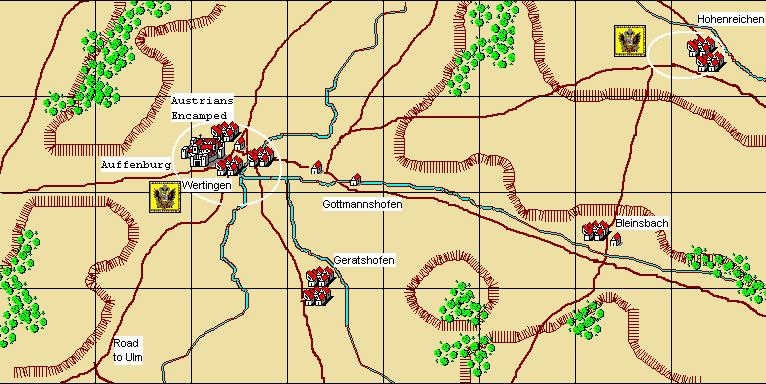 Wertingen 8th October, 1805 Scenario Notes: Austrian player s briefing: Feldmarschall-Leutnant Baron Franz Xavier Auffenberg: After receiving urgent orders from FML Mack to scout for the enemy in the