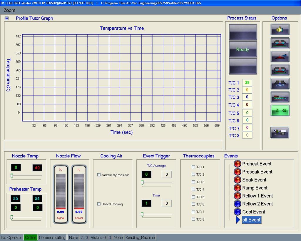 Profile Tutor screen shown (blank).