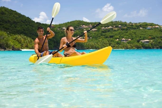 Water sports descriptions All inclusive products Kayaks Come by yourself or with a friend to enjoy one of the most popular all inclusive watersports at the hotel, with our Kayaks