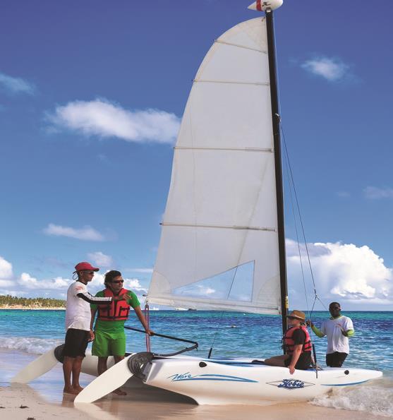Hobie Cat If you have experiences sailing this is the activity for you!