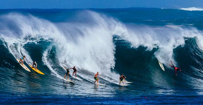 It is not hyperbole to say that a professional surfer in not considered world class until they show they can surf the large dangerous waves of the North Shore.