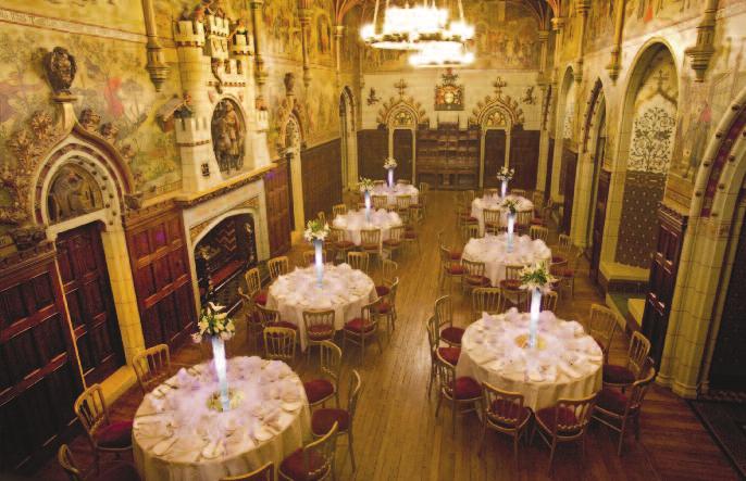This magnificent hall was used by the Bute family when in residence for grand entertaining.