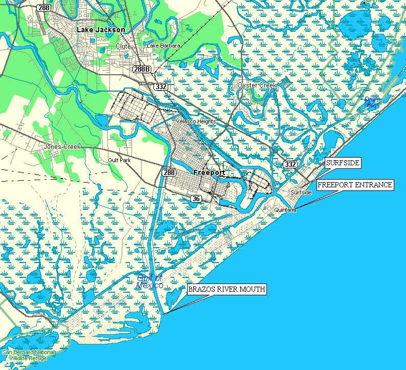 INTRODUCTION 1 Most of the Texas coast has been undergoing erosion during the past 0 years, with the exception of Central Padre Island, beaches protected by jetties, and the new Brazos River delta.
