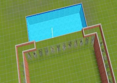 While it doesn't affect the gameplay or the way your Sims will use the pool, it does