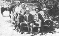 Onyx cowboys, early 1940's: from l. Glen Alexander, Ed Chappell, Johnny Chappell, Wink Chappell and Farrell Chappell.