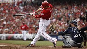 This allows the hitter s barrel of the bat to stay flat through the zone for a long time, which gives him a larger margin for error (better chance to the hit the ball on the barrel).