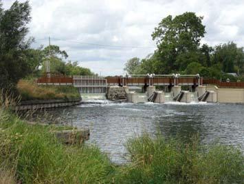 Rushey Weir: Shortlisted options Fully gated weir v partially gated weir (note fixed