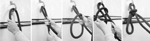 4. Your instructor will show you how to tie this special knot. 5. You should never tie a pony without an adult supervising. 6. Always tie to something solid, like a fence post or a ring.