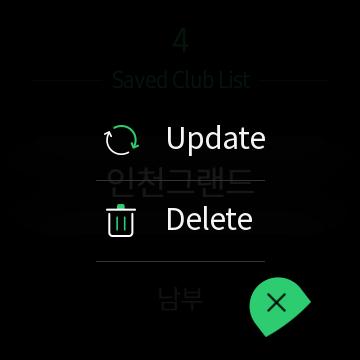02 How to Select Golf club Saved Clubs 1 2 3 Choose your saved club. Find the current location of GPS users.