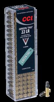 CCI Green Tag is suitable for both rifles and pistols, and is designed exclusively