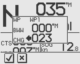 For Cross Track Error, the number of decimals shown depends on the output from the GPS/chart plotter. Three decimals give a more accurate track keeping.