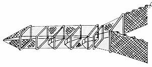 The Fyke net (Figure 2) was comprised of a rectangular trap with two large wings offset on 45 degree angles in either direction to the axis of the main body.