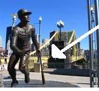 In Carolina, Puerto Rico, where Roberto was born, there is a big statue of him. A statue is a drawing made out of a rock.