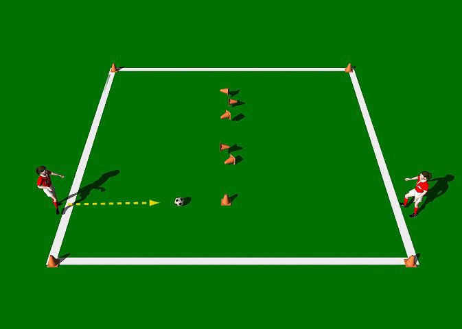 3, 2, 1 Blast Off This practice is designed to improve the technical ability of the Push Pass with an emphasis on accuracy.