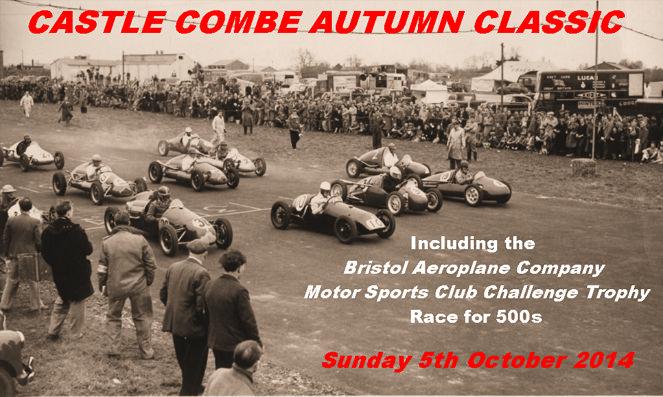 Castle Combe Autumn Classic Sunday 5th October Do you have an interesting car that you could display on the club s stand? Contact Nick Wood 07786936941 or nickswood@hotmail.