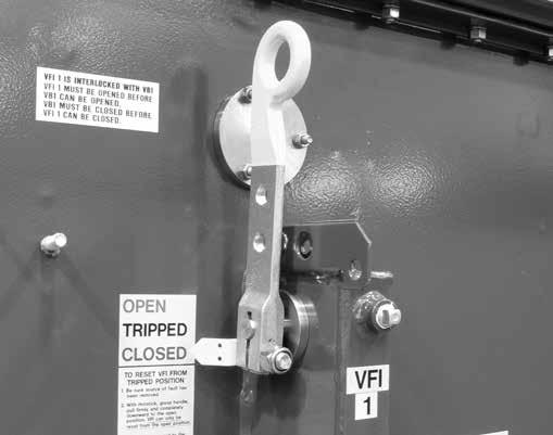 Never rely on the open position of the operating handle or the contact position indicator; it does not ensure that the line is de-energized. Follow all locally approved safety practices.