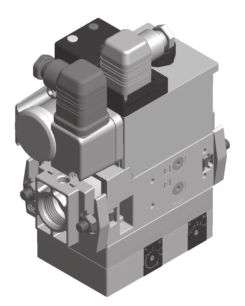 GasMultiBloc Combined regulating and safety valve Infinitely variable air/gas ratio control mode MB-VEF 407-42 B0 7.