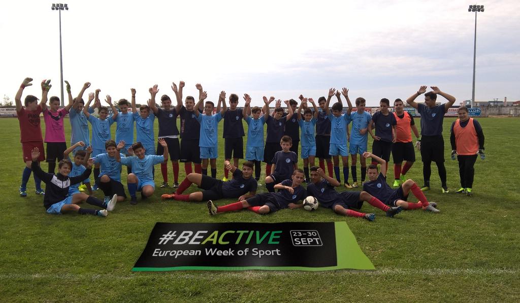 demonstration and well-being sessions (with stretching exercises etc.) in order to inspire them to come together and #BeActive.