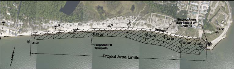 Design Beach Fill Estimated and permitted