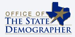 Contact Office of the State Demographer Office: (512) 463-8390 or (210)
