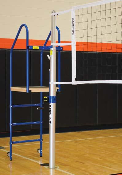 be the judge. 20 Fitted Judge s Stand Judge s stands are designed specifically for use with Porter s competition volleyball systems.