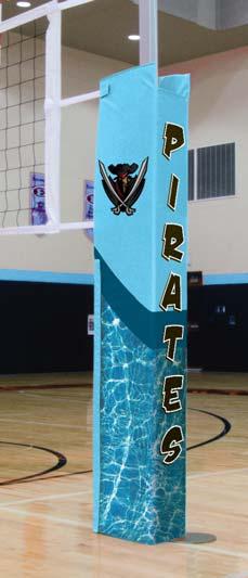 spirit with this fully customizable volleyball top tape net