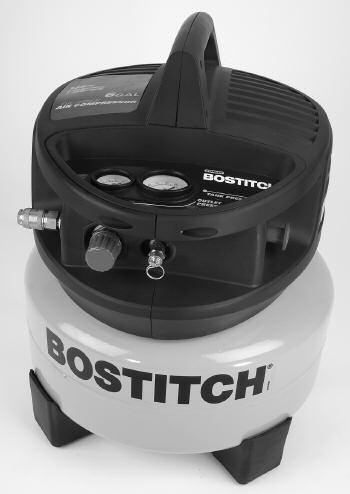 FEATURES OF THE BOSTITCH CAP2000P-OF A. Pressure Switch: - The pressure switch is the activation mechanism that is used to start and stop the compressor.