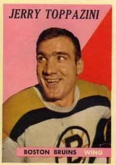 Card: 1958-59 Topps #45 Player: Jerry Toppazzini Team: Boston Bruins Value: $20.