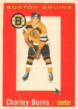 Card: 1959-60 Topps #40 Player: Charlie Burns Team: Boston Bruins Value: $20.