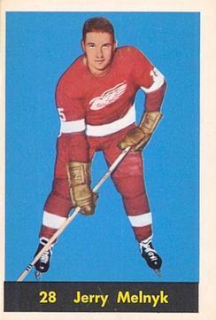 Card: 1960-61 Parkhurst #28 Player: Gerry Melnyk Team: Detroit Red Wings Value: $15.