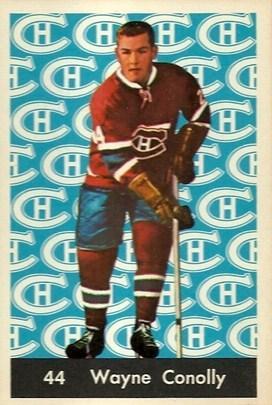 Card: 1961-62 Parkhurst #44 Player: Wayne Connelly Team: Montreal Canadiens Value: $15.