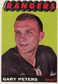 Card: 1965-66 Topps #28 Player: Garry Peters Team: New York Rangers Value: $8.
