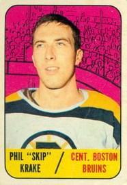 Card: 1967-68 Topps #93 Player: Skip Krake Team: Boston Bruins Value: $8.