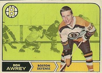 Card: 1968-69 O-Pee-Chee #3 Player: Don Awrey Team: Boston Bruins Value: $8.