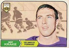 Card: 1968-69 O-Pee-Chee #43 Player: Skip Krake Team: Los Angeles Kings Value: $8.