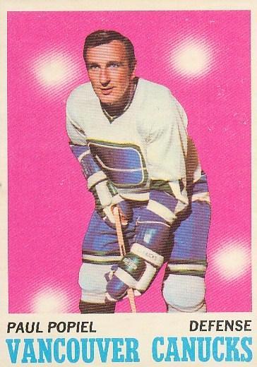 Card: 1970-71 Topps #122 Player: Poul Popiel Team: Vancouver Canucks Value: $1.
