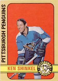 Card: 1972-73 O-Pee-Chee #256 Player: Ken Schinkel Team: Pittsburgh Penguins Value: $4.