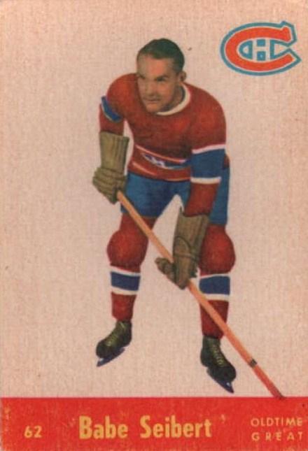 Card: 1955-56 Parkhurst #62 Player: Babe Siebert Team: Montreal Canadiens Value: $40.