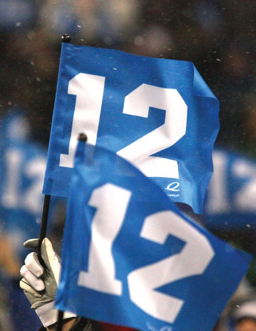 Use of 12th MAN 12th MAN The term 12th MAN is a trademark of Texas A&M University and its use is pursuant to a license agreement held by the Seahawks with the university.