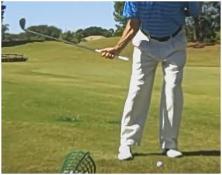 SHORT GAME RIGHT ARM SWING Think of using your chest