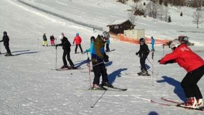 Exercises- first day on nursery slope,