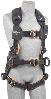 these harnesses have excellent tool-carrying capabilities, allow work positioning and provide added back support.