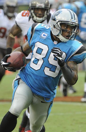 SMITH TOPS PANTHERS RECEIVING LISTS A five-time Pro Bowl selection, wide receiver Steve Smith stands atop the Panthers all-time receiving lists with 68 total touchdowns (60 receiving, 6 return, 2