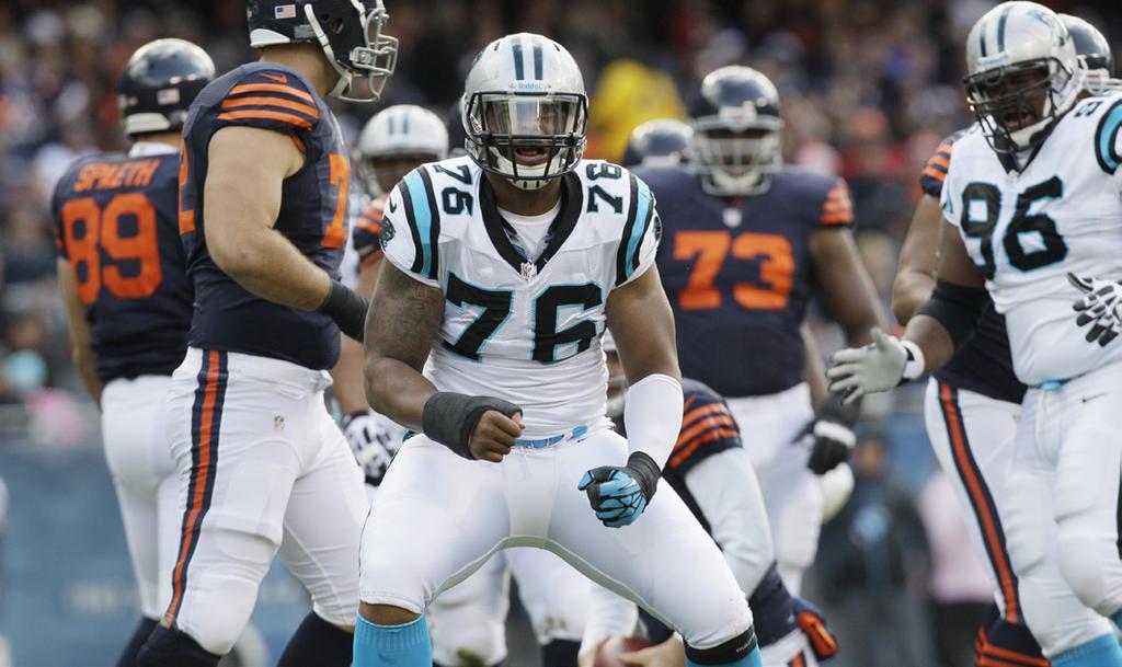 PRESSURE RISING The Panthers have been able to generate pressure this season, sacking opponents 26 times through 10 games. The team ranks 11th in the NFL in sacks per pass play at 6.