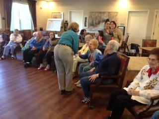 The residents all enjoyed being able to touch