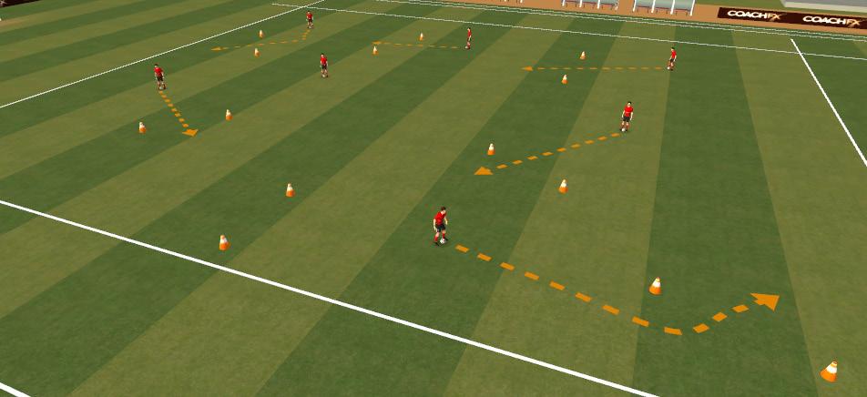 Add defender to the middle square who must try and touch the top of any ball with the bottom of their foot.