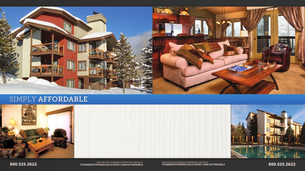 Mountain Resorts offers the best selection of affordable lodging options for your Steamboat Springs vacation.
