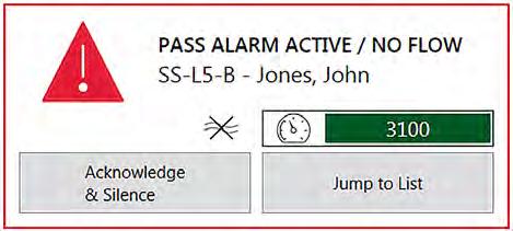 Utilizing SEMS II Pro with Scott Connect Monitor Pro, a PAR request is sent to the firefighter with an audible and visual alert notification.