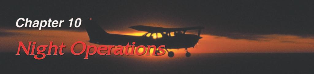 Ch 10.qxd 7/13/04 11:10 AM Page 10-1 NIGHT VISION Generally, most pilots are poorly informed about night vision.